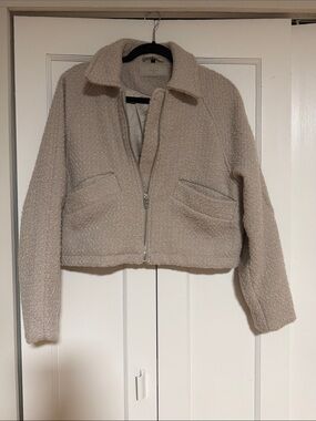 Blank NYC Cropped Bouclé Jacket
